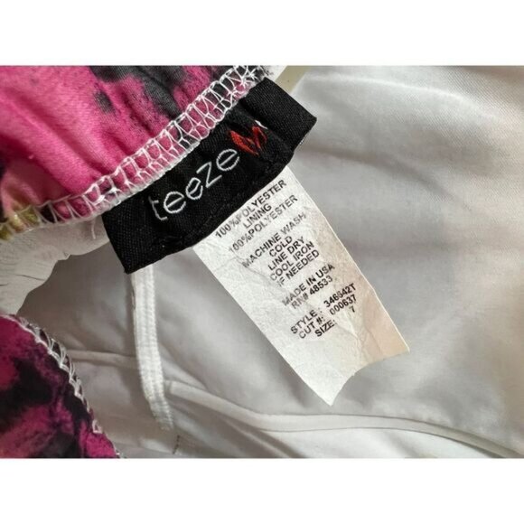 Tie Dye Strapless‎ Mini Dress Size 7 Juniors NWOT - Picture 4 of 7